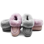 Minfot Fårskinnstofflor Barn Hven Rosa