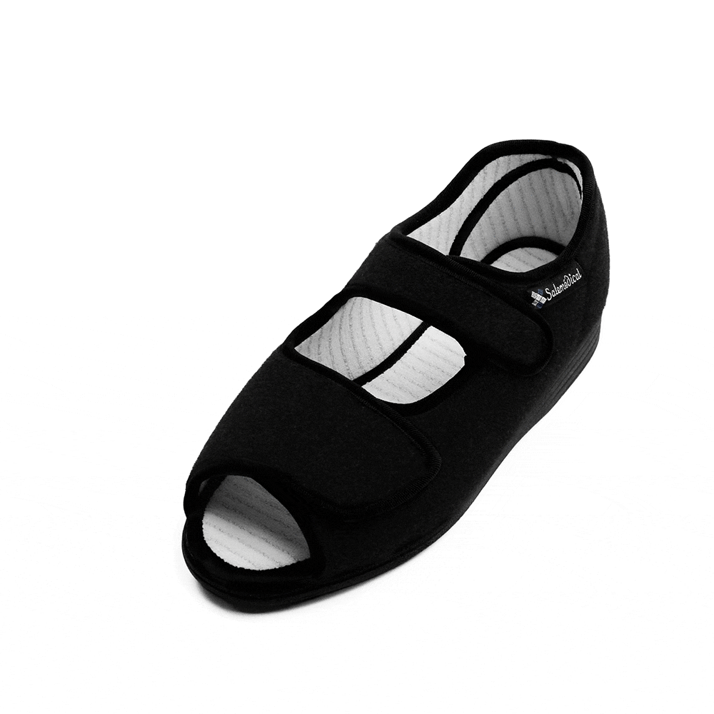 Produktbild 11 - Salemedical Specialskor Med Wrap Öppen Tå Svart