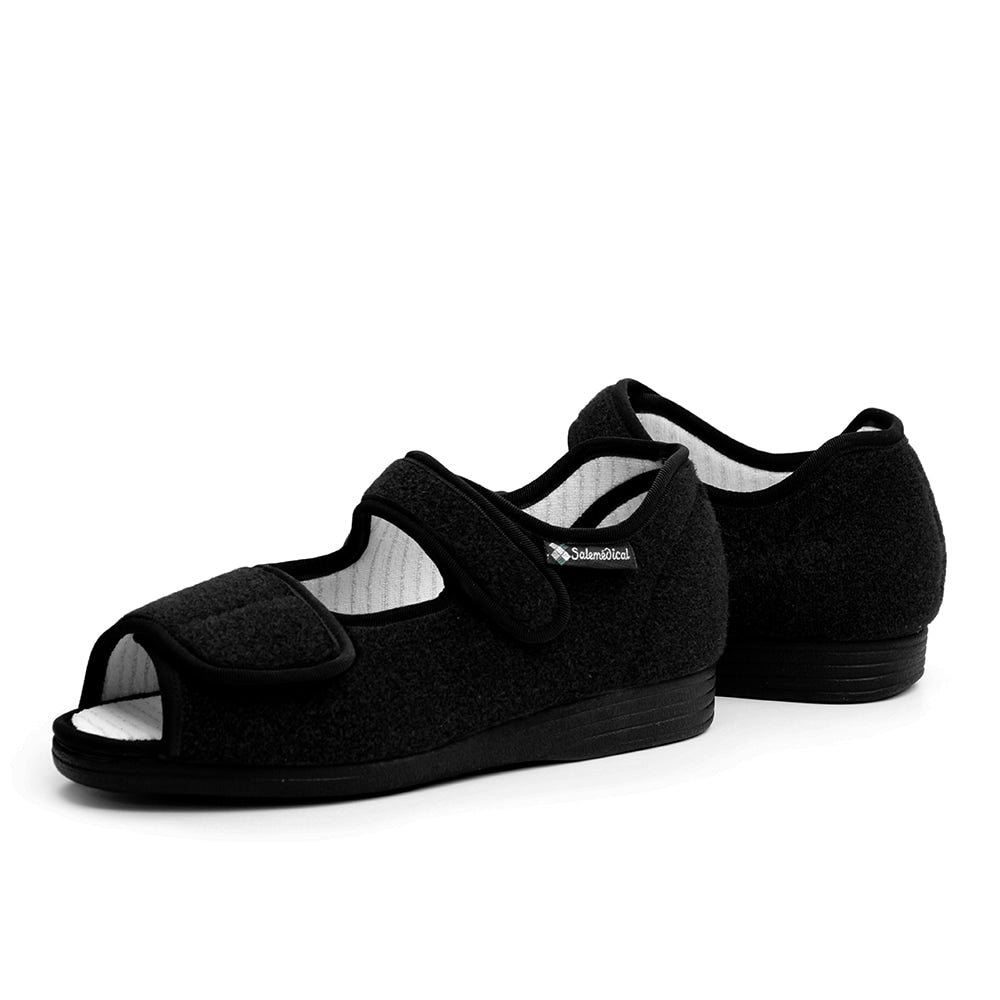 Produktbild 10 - Salemedical Specialskor Med Wrap Öppen Tå Svart