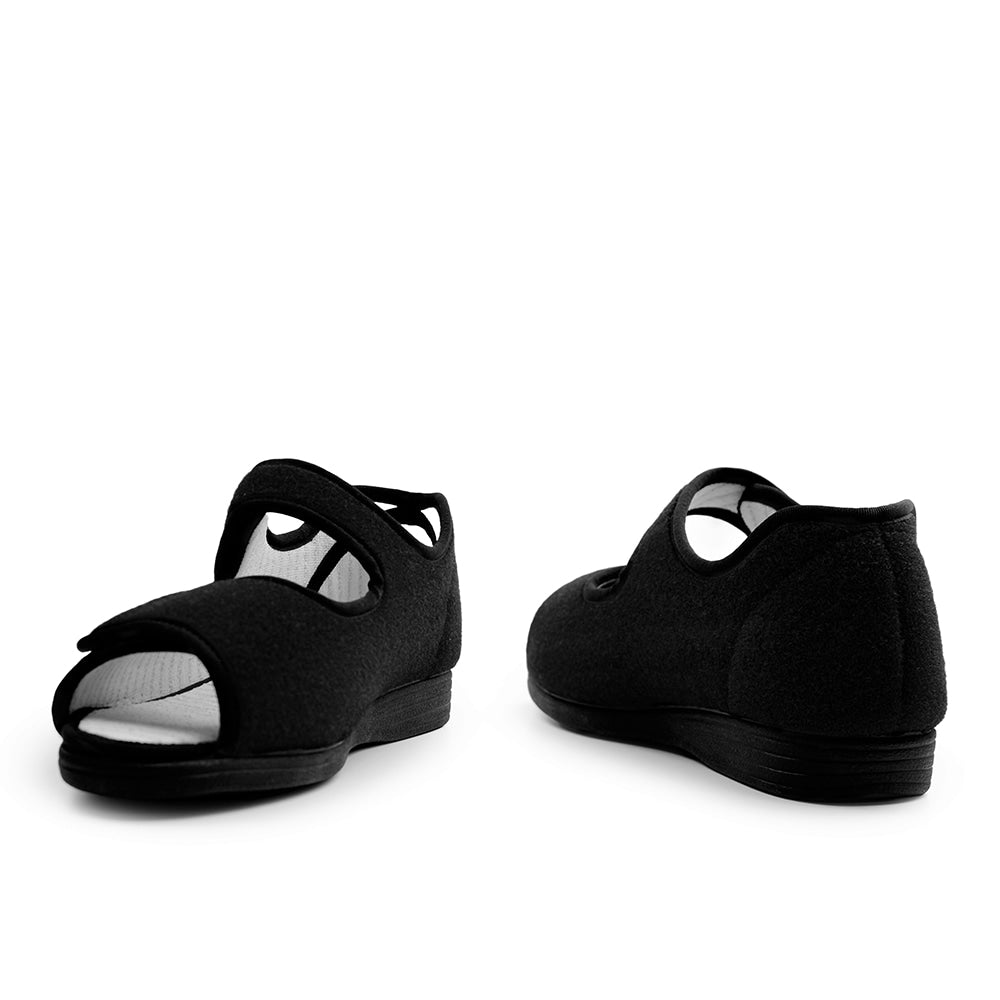 Produktbild 9 - Salemedical Specialskor Med Wrap Öppen Tå Svart