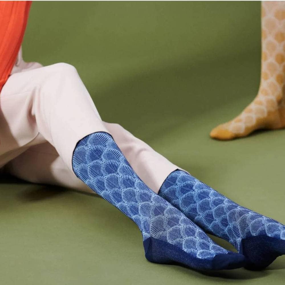 Produktbild 2 - SupCare Stödstrumpor Bambu Peacock Blue