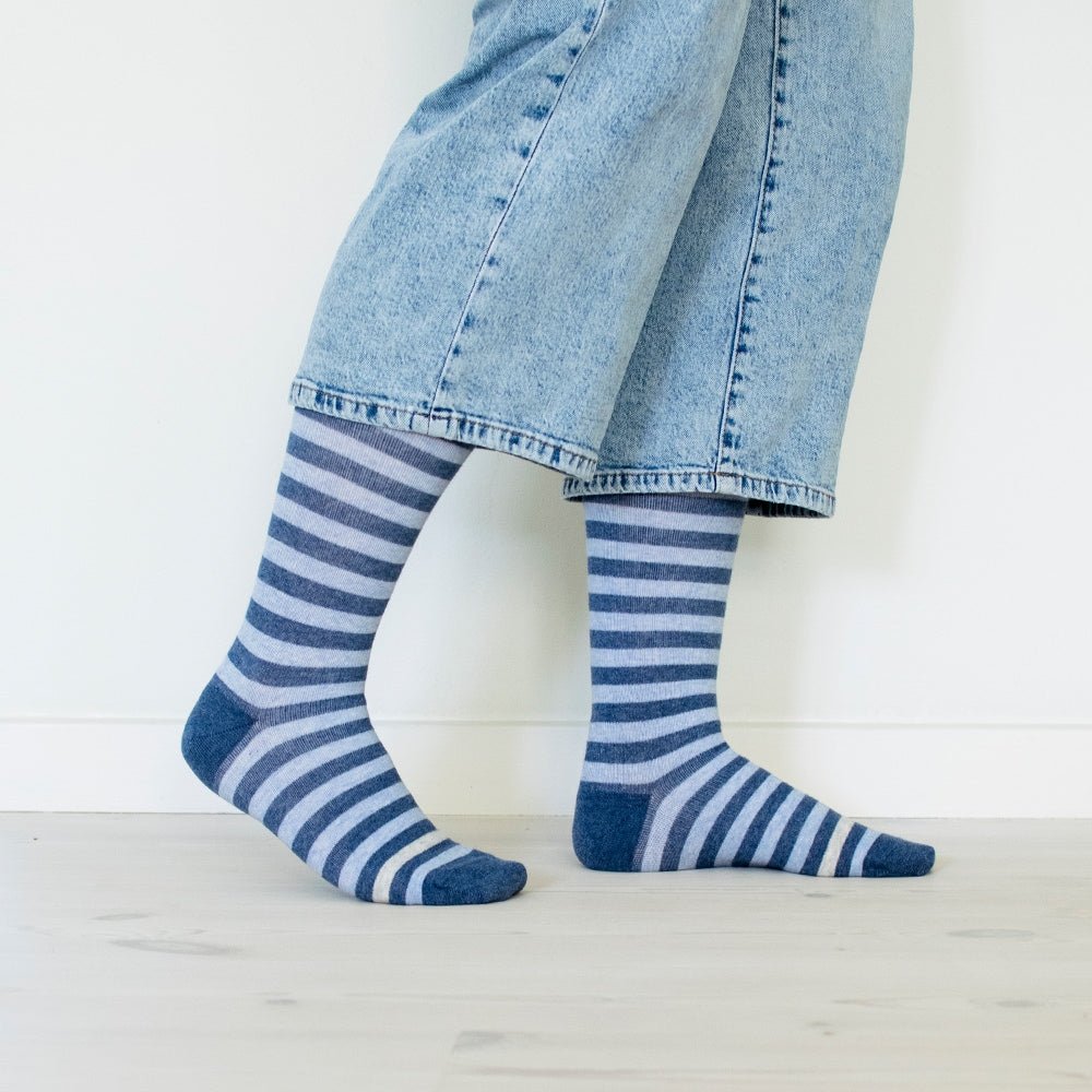 Produktbild 6 - stodstrumpor-breda-i-vaden-Minfot-Maritim-3-pack