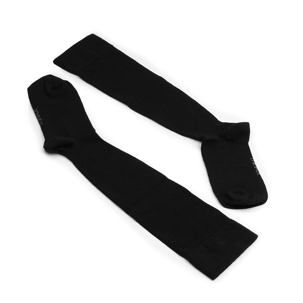 Produktbild 3 - Minfot Stödstrumpor Breda Merinoull Svart 1-pack