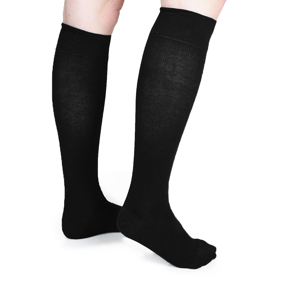 stodstrumpor-dam-Minfot-Bambu-Svart-5-pack