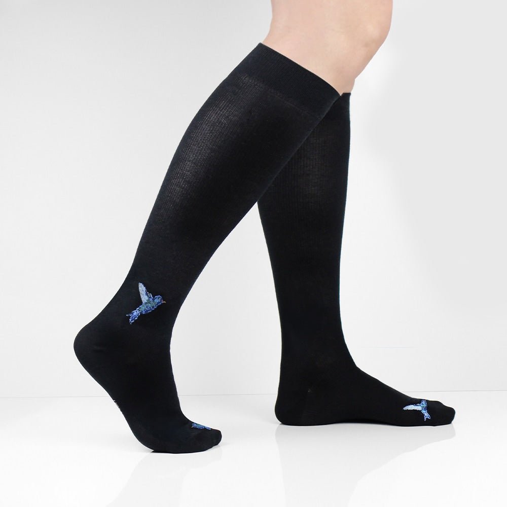 Minfot Flawless Stödstrumpor Eco Bomull Summernight Svart 3-pack