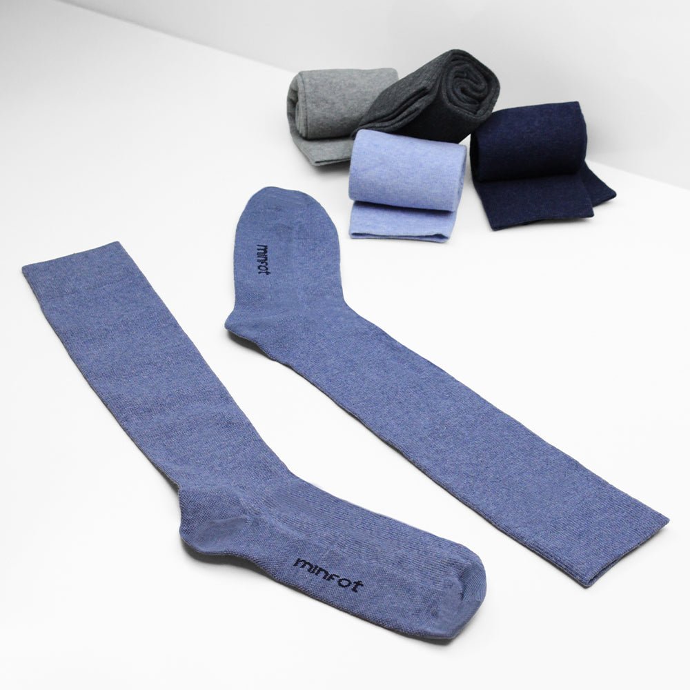 Minfot Stödstrumpor Bomull Eco Melange 5-pack