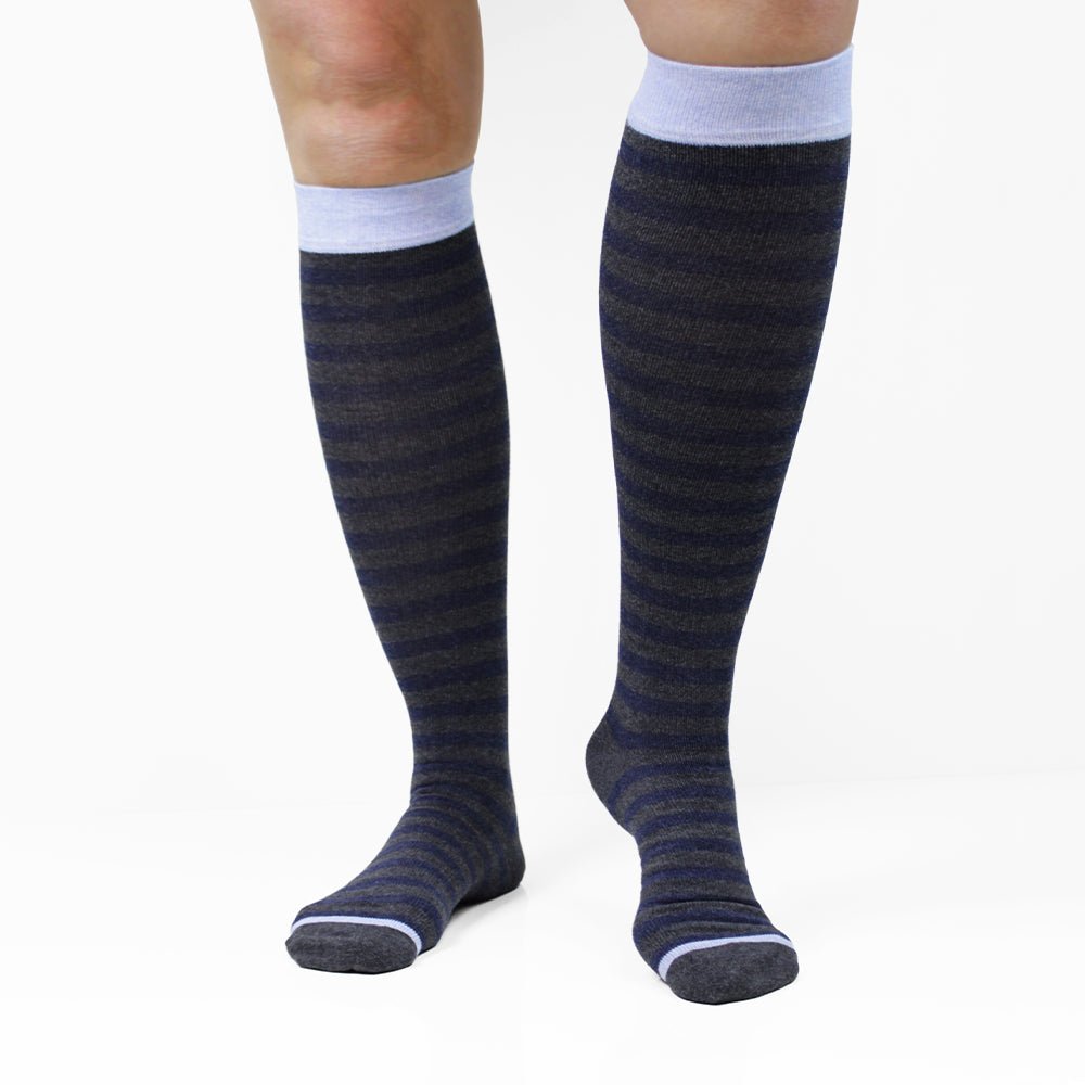 Produktbild 3 - Minfot Stödstrumpor Bomull Eco Line Grey 1-pack