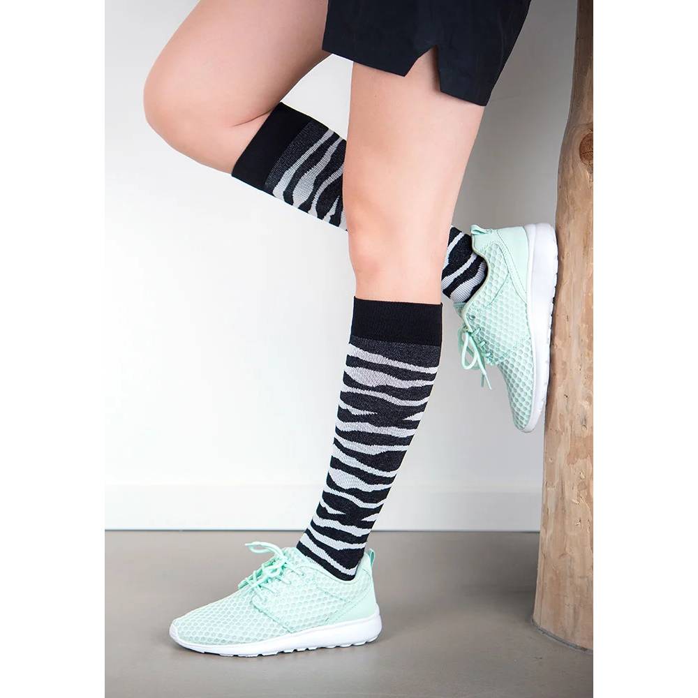 SupCare Stödstrumpor Bomull Zebra