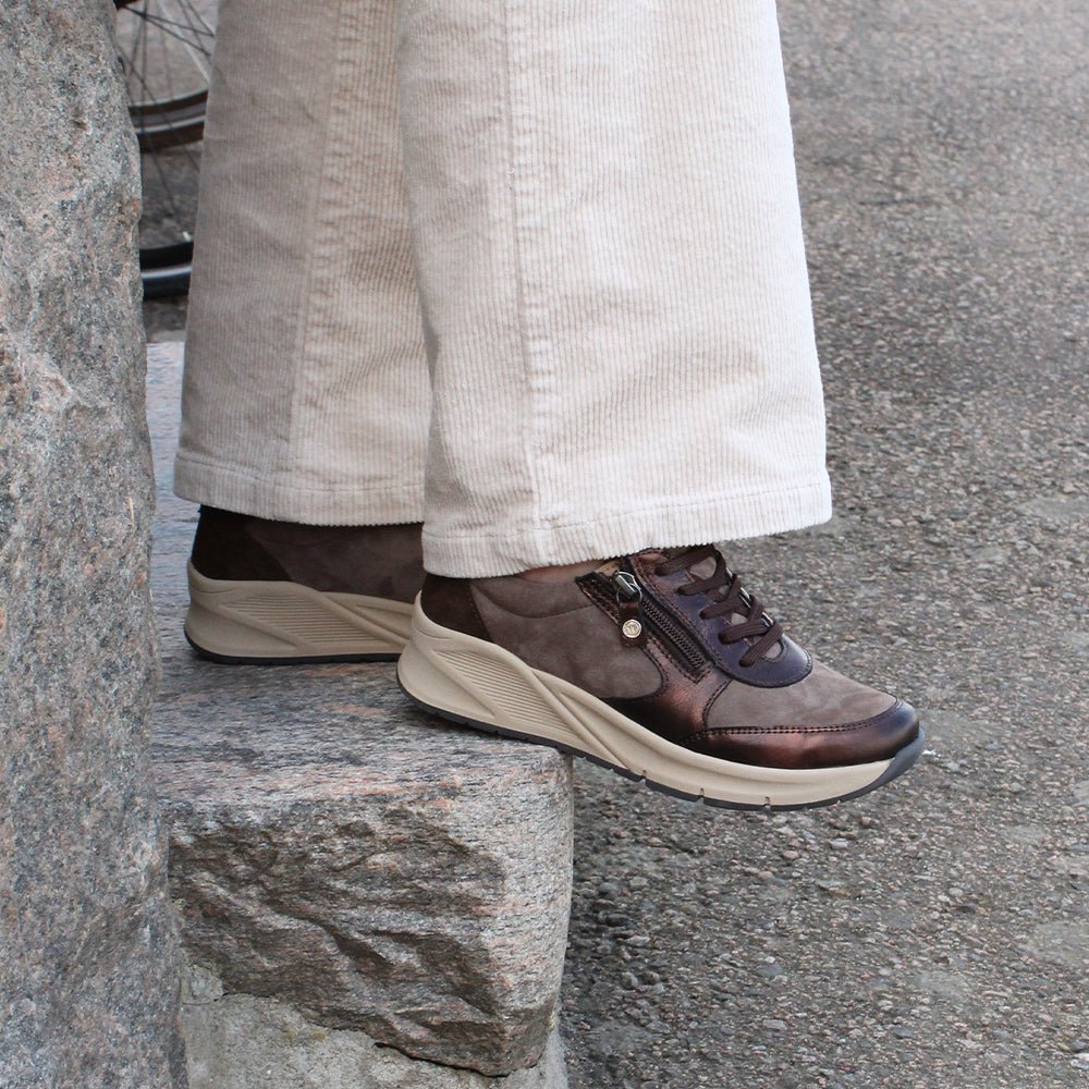 Produktbild 2 - Minfot Vei Sneaker Stretch Nubuck Taupe Oxid