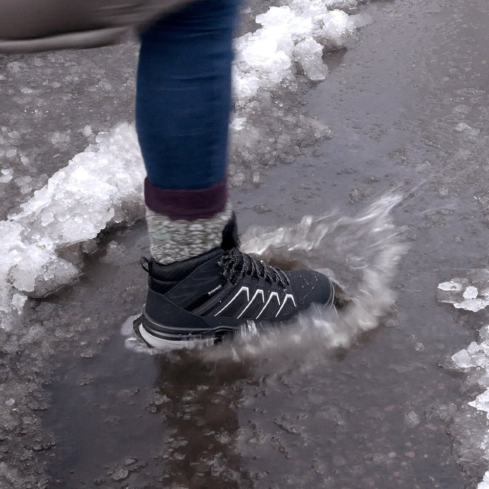 Minfot Stride Mid Skor Unisex Vattentät TEX Svart