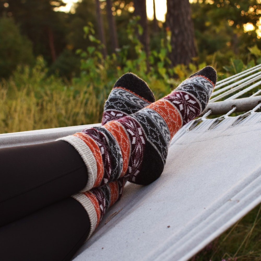 Produktbild 2 - Minfot Ullstrumpor Hytte 2-pack