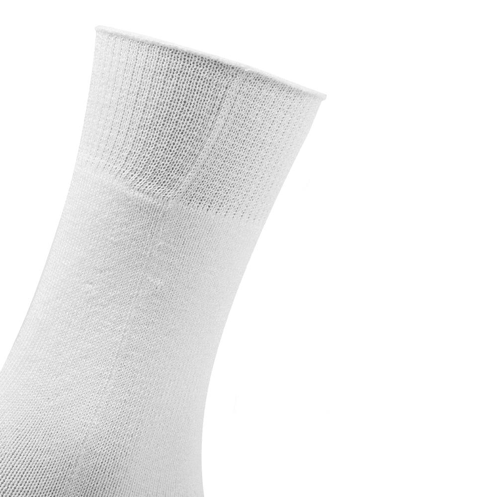 Produktbild 5 - Minfot Sömlösa Strumpor Bomull Vit 1-pack