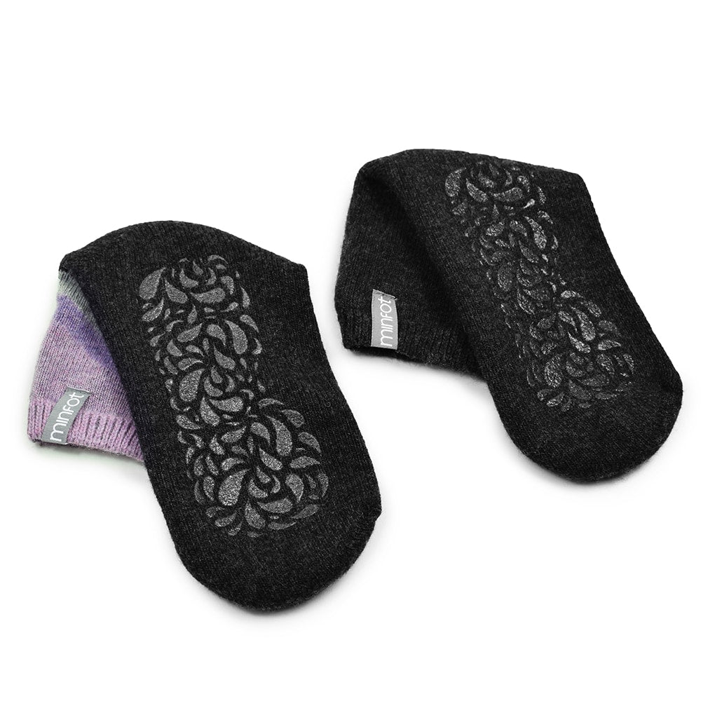 Produktbild 4 - Minfot Strumpor Antihalk Ull Cosy Viola 2-pack