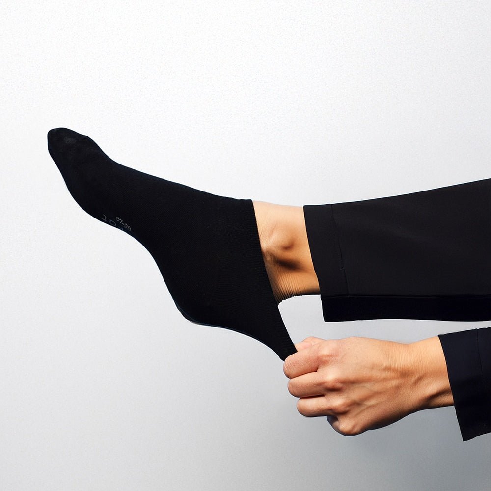 Minfot Bambustrumpor Sneaker Sensitive Svart 5-Pack