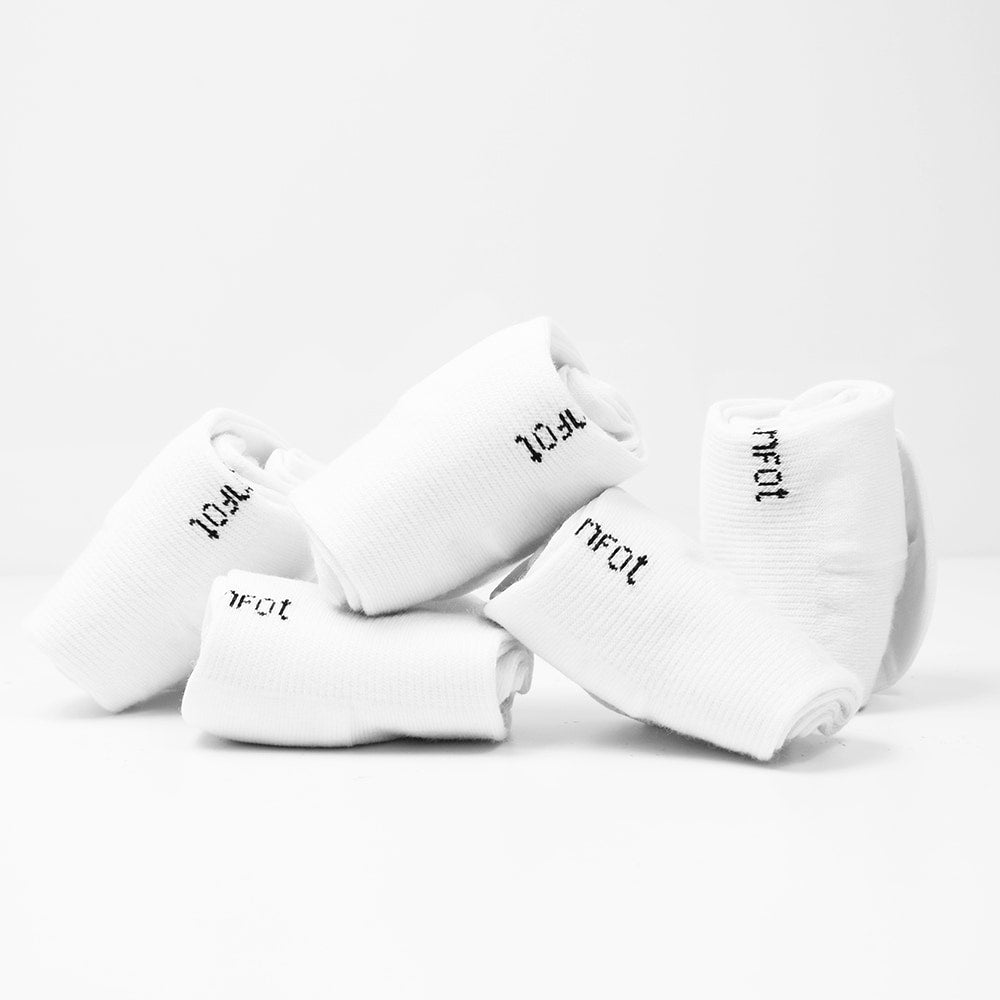 Minfot Strumpor Quarter Merinoull Vit 5-pack