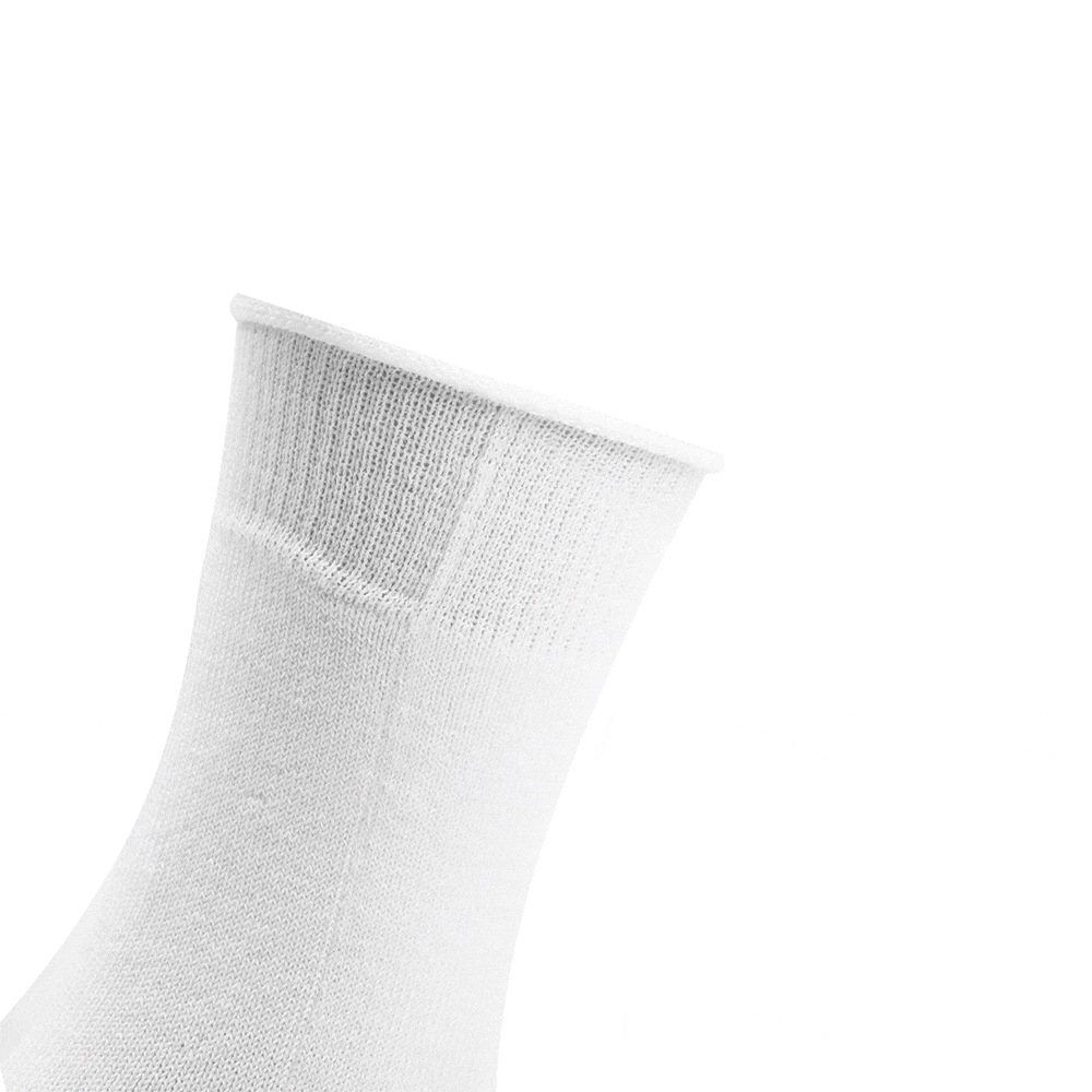 Produktbild 6 - Minfot Sömlösa Strumpor Bomull Vit 1-pack