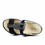 Suave Extra Bred Sandal Svart Mocka Marilyn