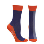 SupCare Ankelstödstrumpor Bambu Blue Orange 1-pack
