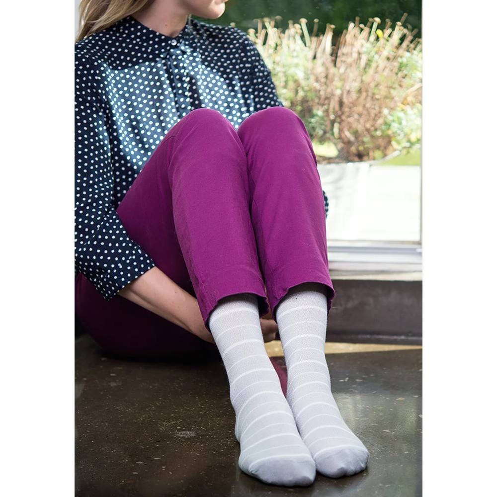 Produktbild 2 - SupCare Stödstrumpor Bambu Ljusgrå