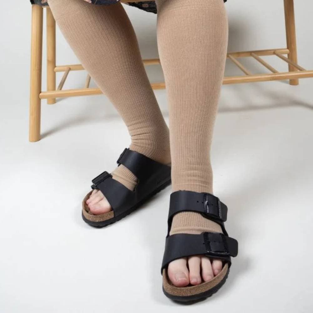 Produktbild 2 - SupCare Stödstrumpor Öppen Tå Bambu Beige