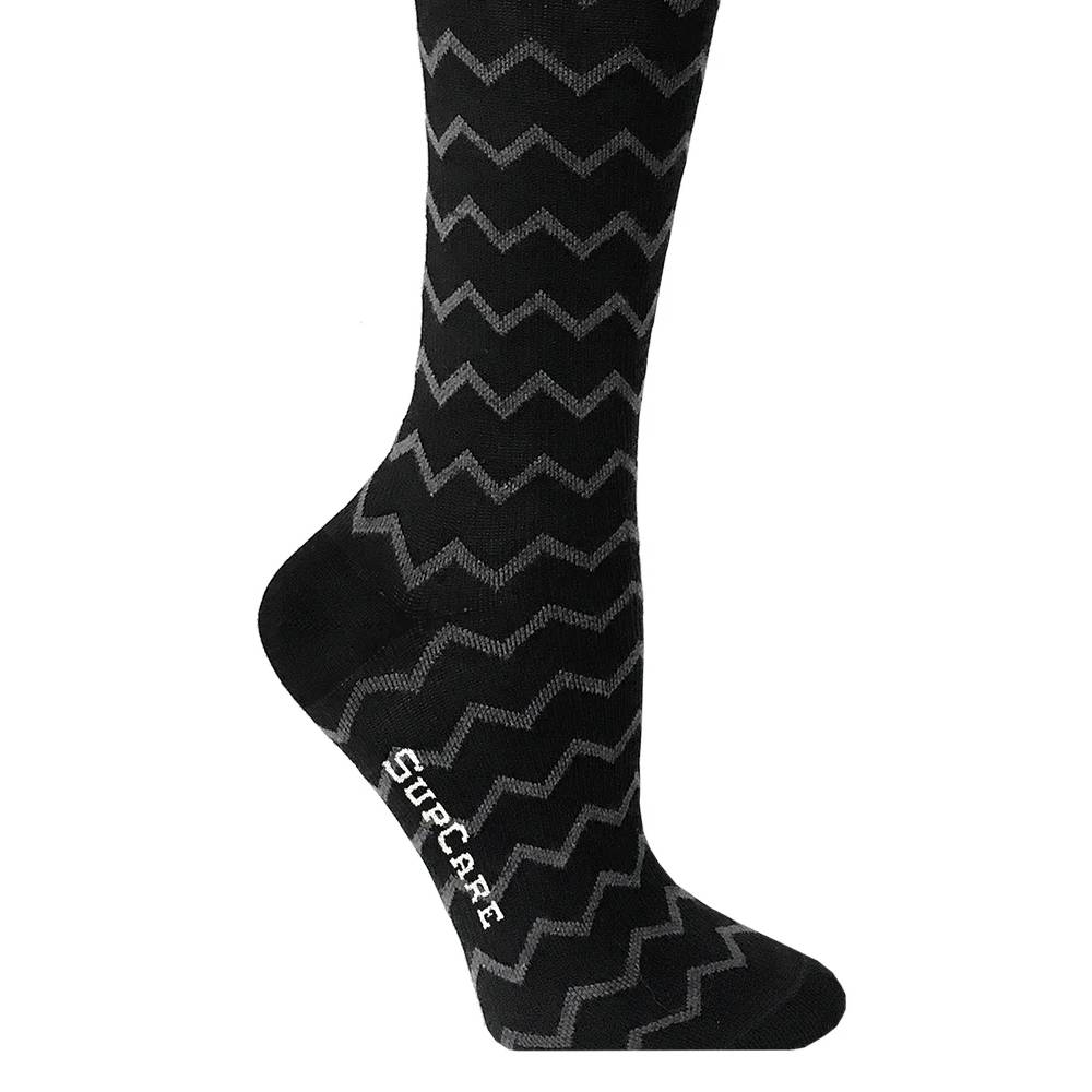 Produktbild 3 - SupCare Stödstrumpor Bomull Svartgrå