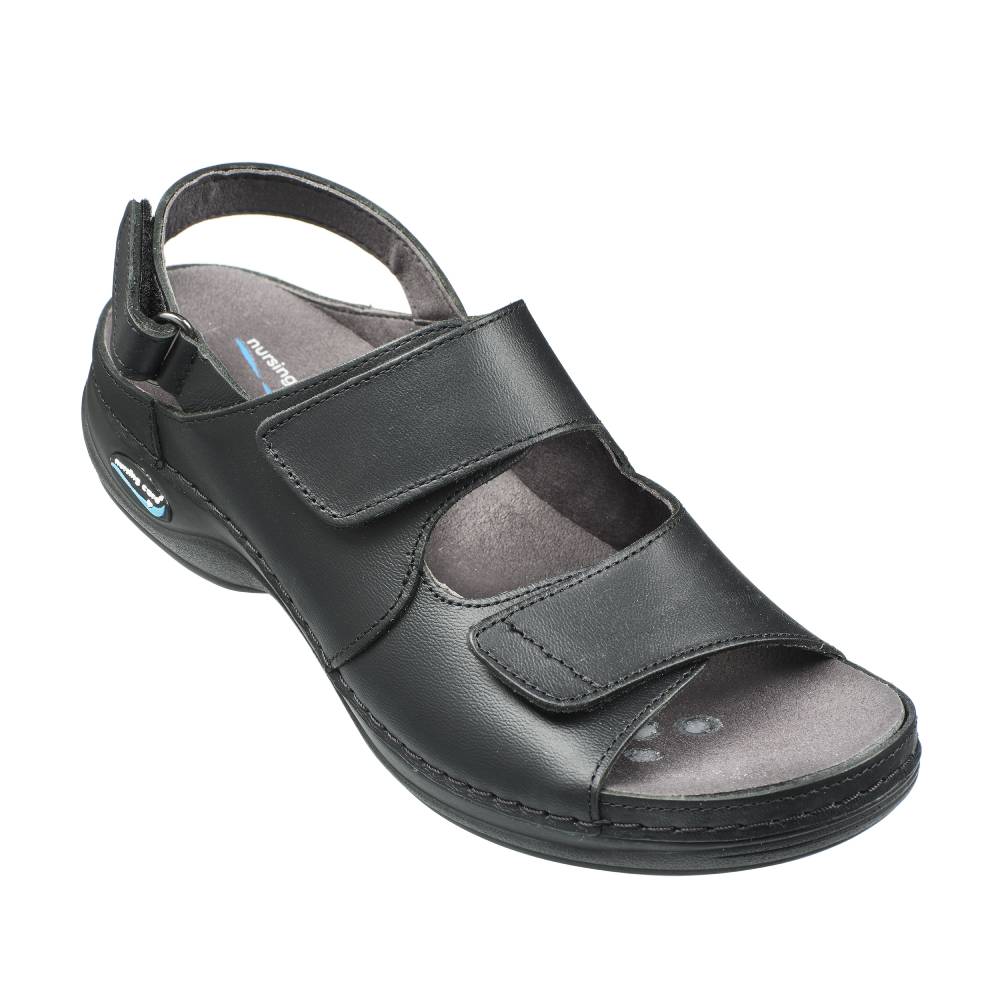 Nursing Care Helsinki Arbetssandal WashGo Tvättbar Svart