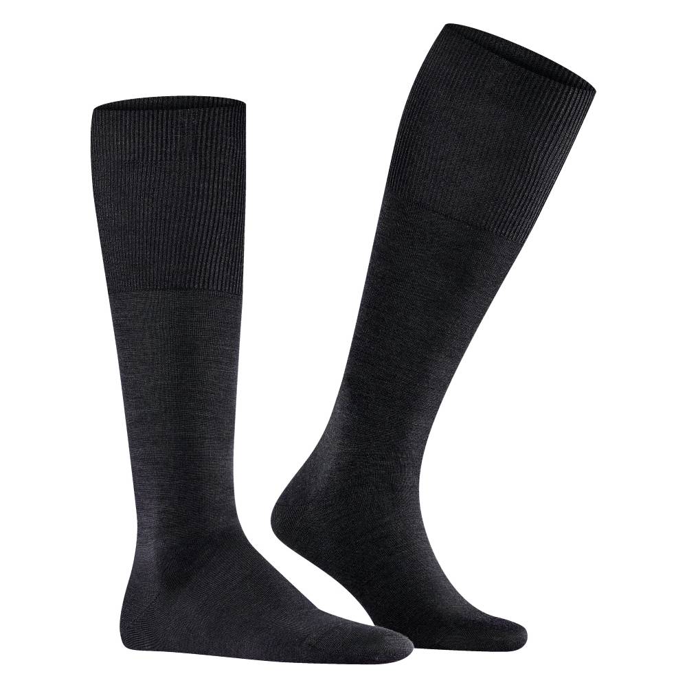 Falke Airport Men Knee-high Socks Merinoull Black