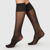 Swedish Stockings Nylonstrumpor Knä Elin 20 DEN Svart 2-pack