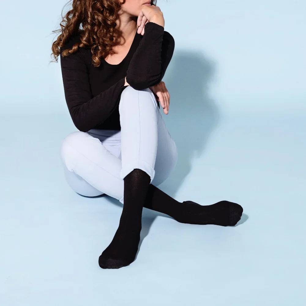 Produktbild 2 - SupCare Stödstrumpor Bambu Svart