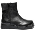 New Feet Lykke Boots Dubbla Dragkedjor Svart