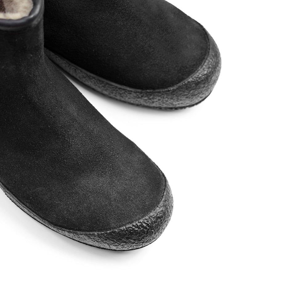 Minfot Curling Boots Lund Mocka Svart