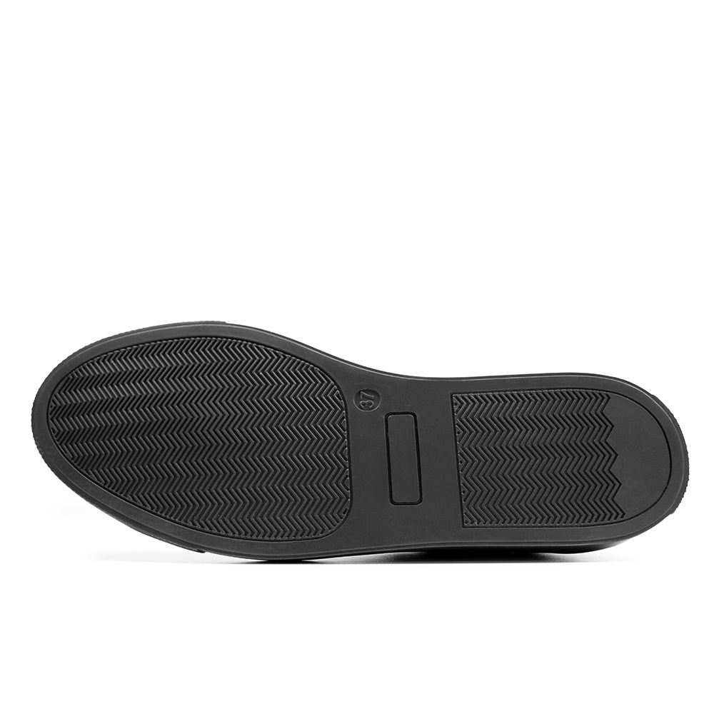 Minfot Comfort Sneakers Skinn Leopard Svart