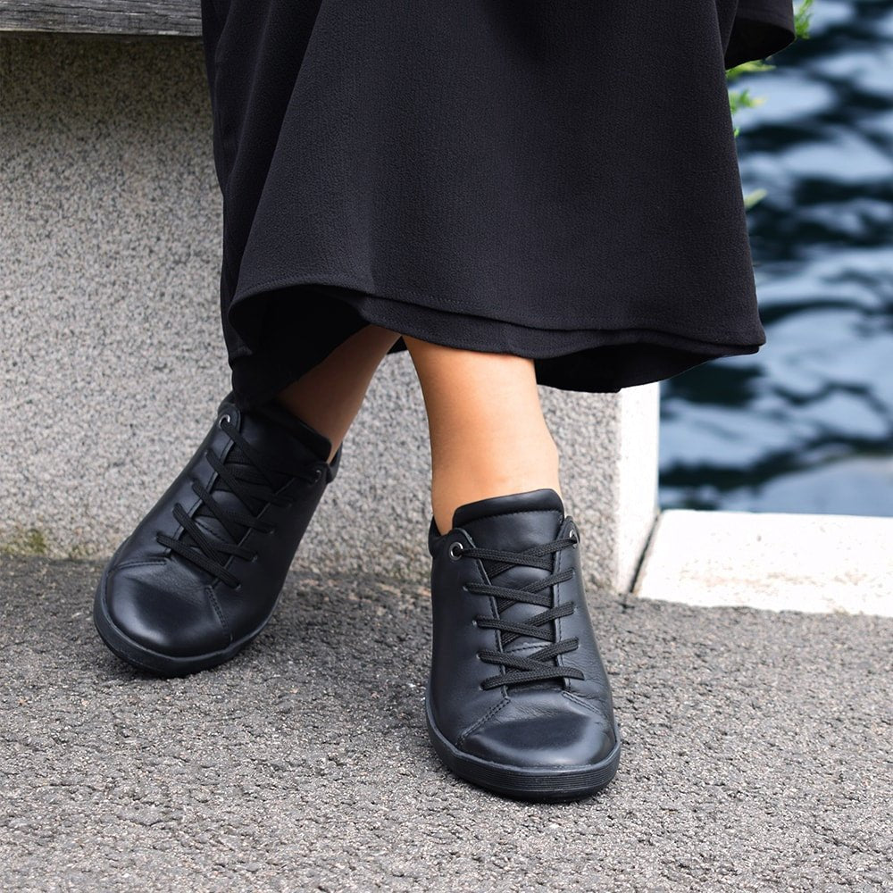 Minfot Aveny Sneaker Skinn Svart