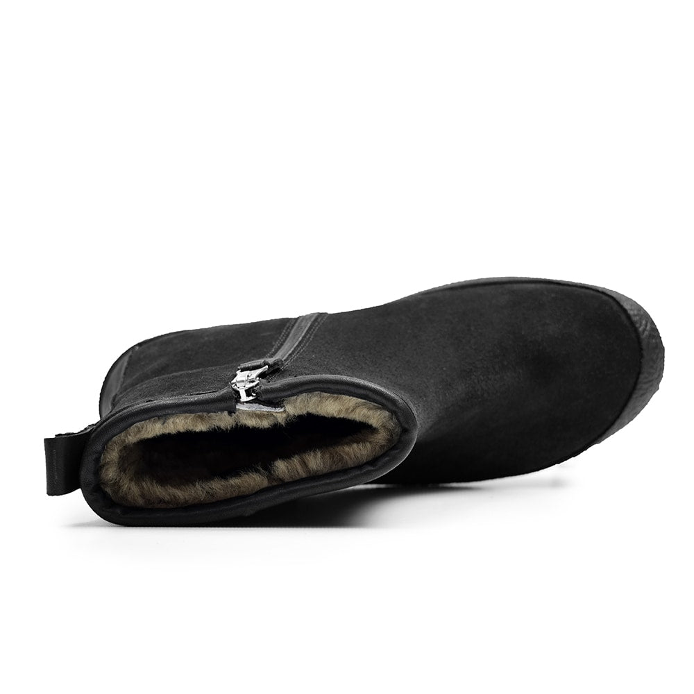 Minfot Curling Boots Lund Mocka Svart