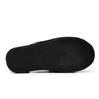 Minfot Fårskinnstofflor Slip-on Myre med sula Svart