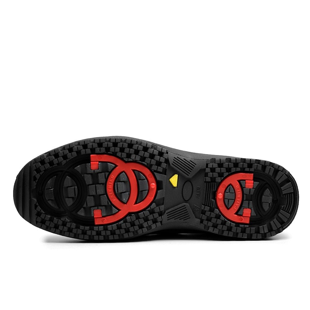 Minfot Dubbskor Lima Skinn Ull Svart