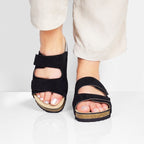 Minfot Hallux Valgus Sandaler Dam Primo Soft Svart