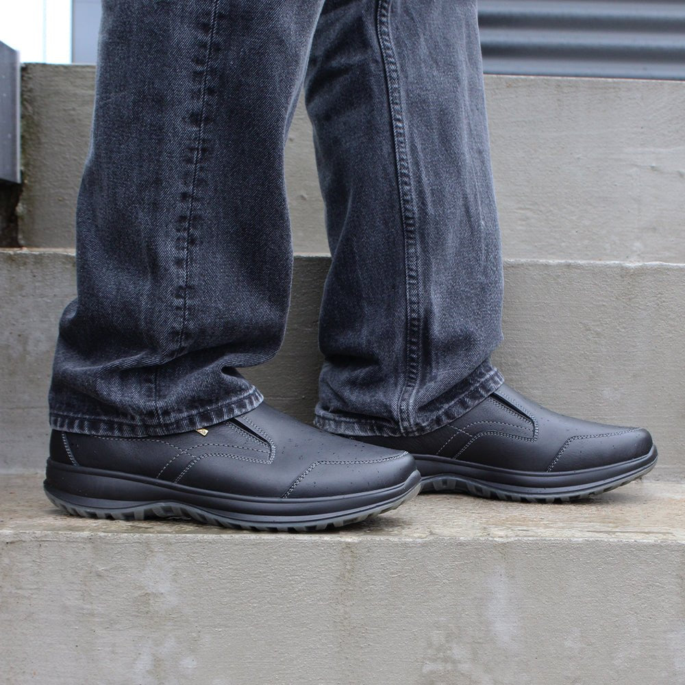 Minfot Rex Loafer Herr Vattenavvisande TEX Skinn Svart