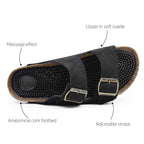Minfot Massage Sandaler Bio Mocka Svart