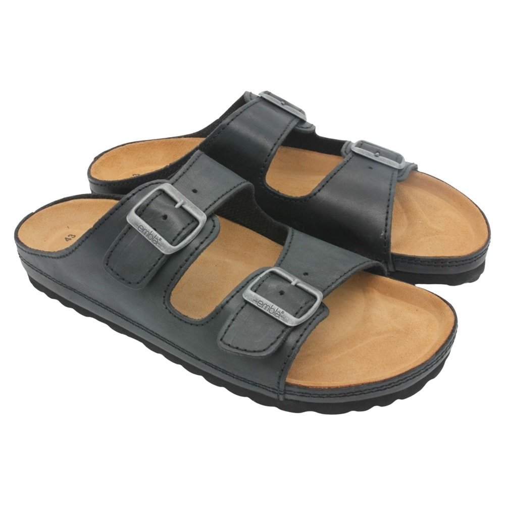 Produktbild 4 - Embla Hälsoskor Herrsandal Daniel Airbed Svart