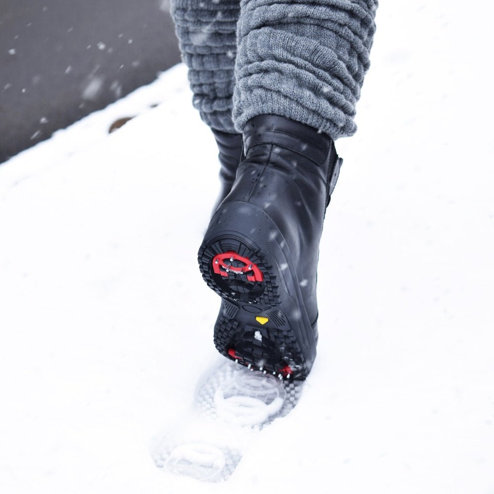 Minfot Dubbskor Lima Skinn Ull Svart