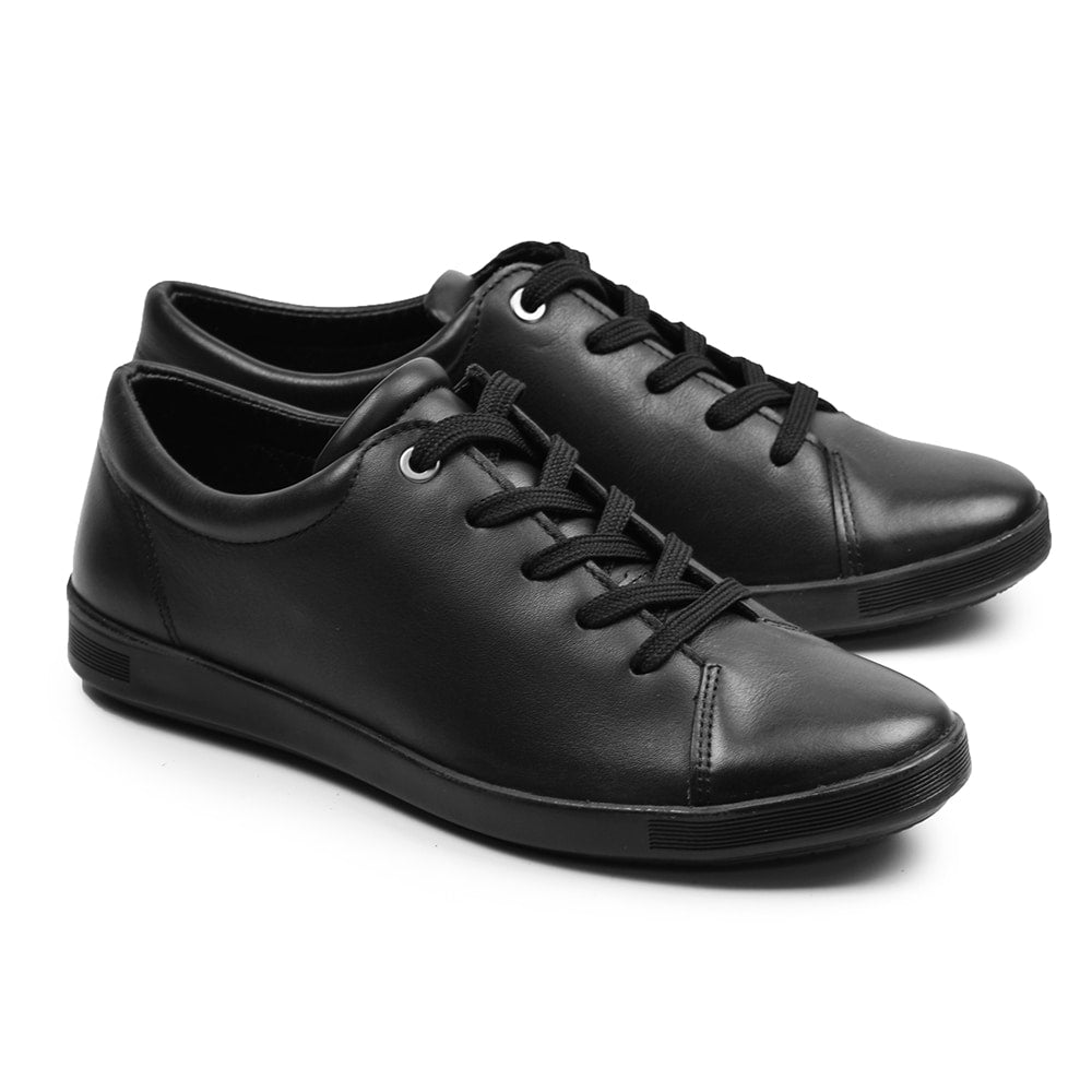 Minfot Aveny Sneaker Skinn Svart