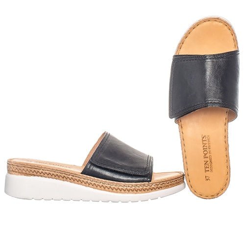 Ten Points Malin Mule Sandal Leather Black