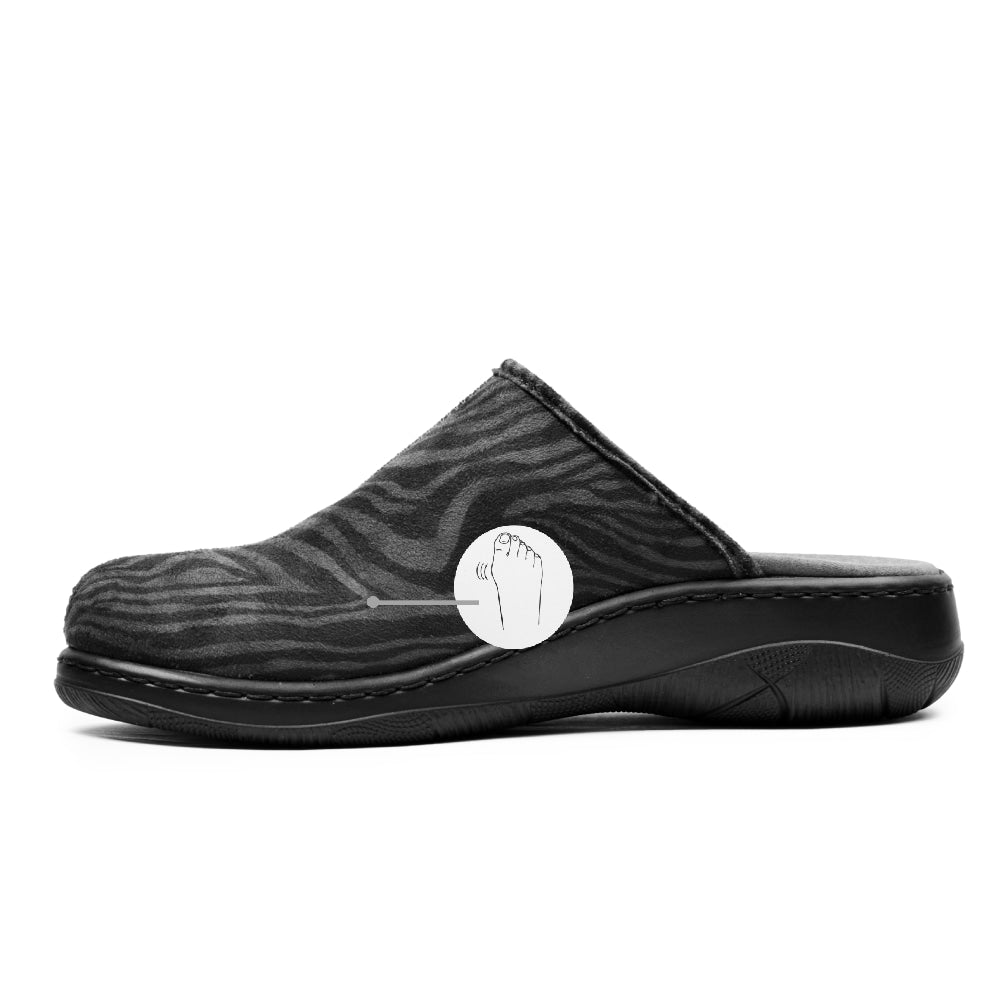 Produktbild 3 - Minfot Tofflor Stretch Zebra Svart