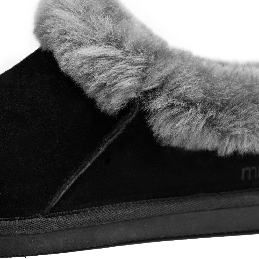 Produktbild 8 - Minfot Tofflor Fårskinn Bergen med sula Svart