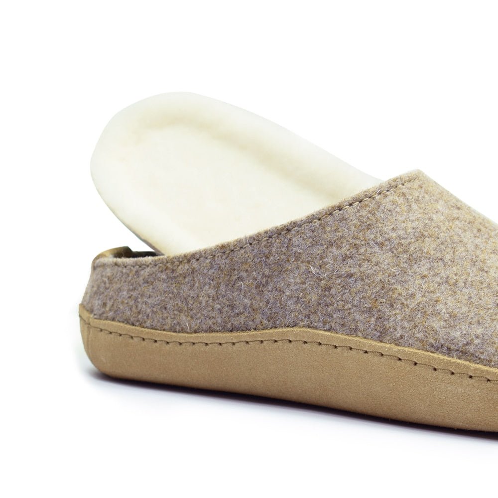 Produktbild 7 - Minfot Ulltofflor Arild Fotbädd Fårskinn Beige