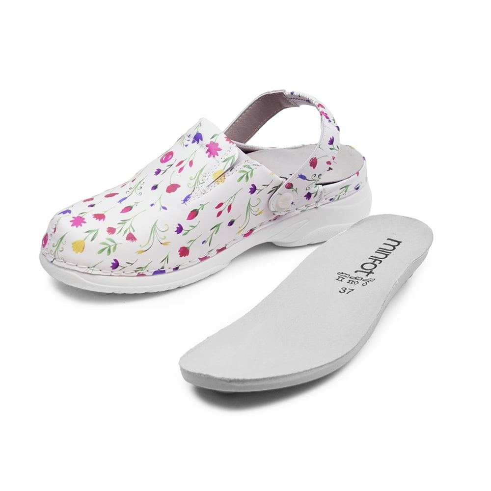 Produktbild 9 - Minfot Arbetsskor Mjuk Toffel Blommig