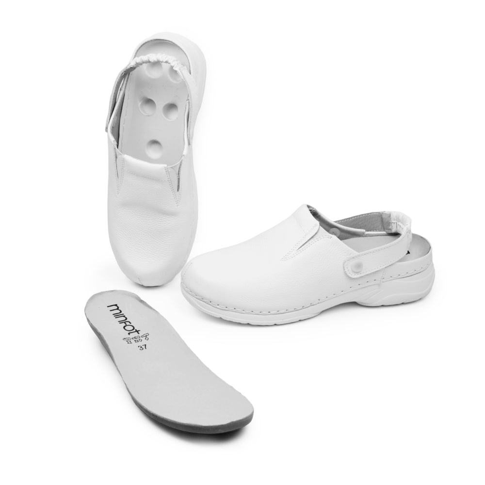 Produktbild 11 - Minfot Arbetsskor Mjuk Toffel Vit