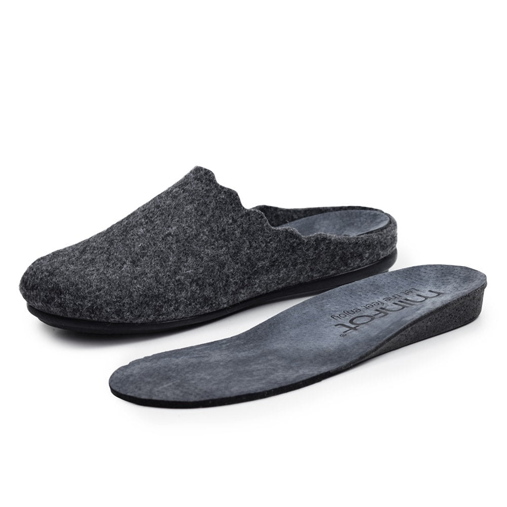 Produktbild 9 - Minfot Tofflor Relax Grafit