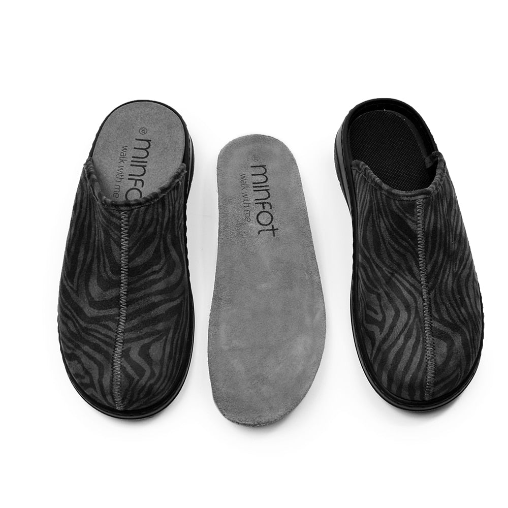 Produktbild 6 - Minfot Tofflor Stretch Zebra Svart